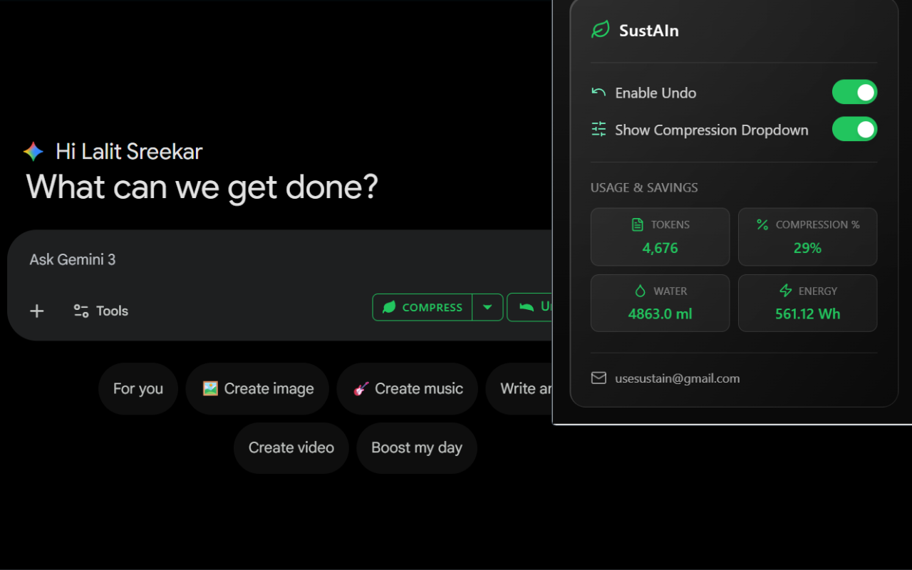 sustAIn | Devpost