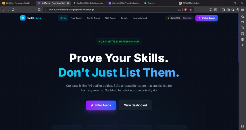 AI-Powered Skill Marketplace + Live Skill Battle Arena – screenshot 3