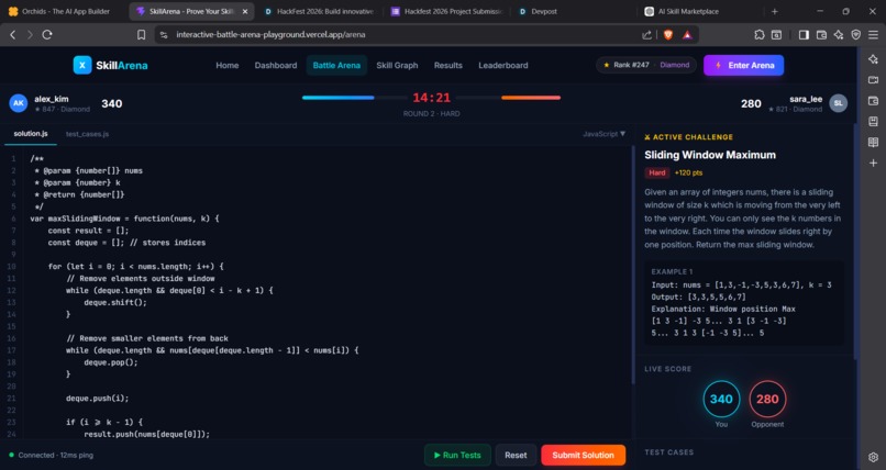 AI-Powered Skill Marketplace + Live Skill Battle Arena – screenshot 4