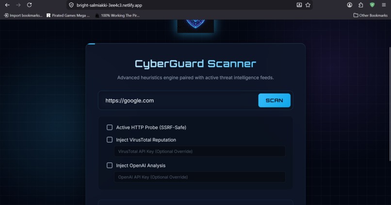 Cyberguard URL Scanner – screenshot 1