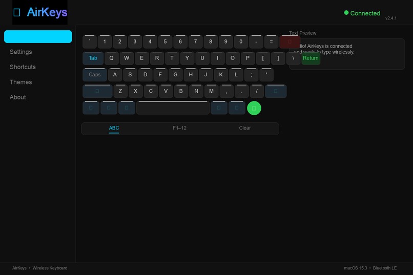 AirKeysAI – screenshot 2