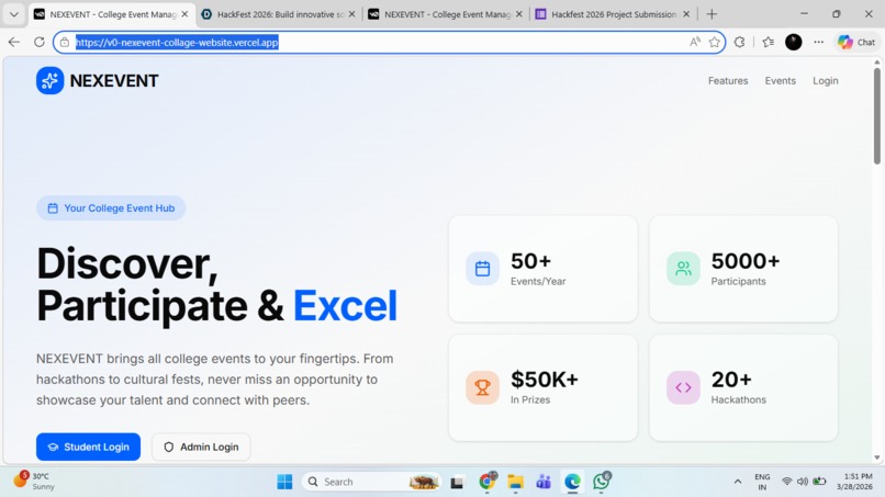 NexEvent – screenshot 1