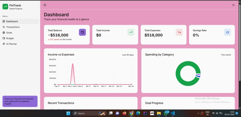 FinTrack – screenshot 1