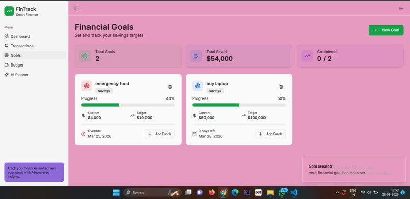 FinTrack – screenshot 2