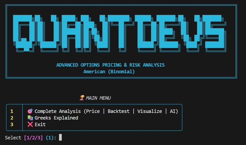 Q-tool : Options Pricing & Risk Analysis Engine – screenshot 2