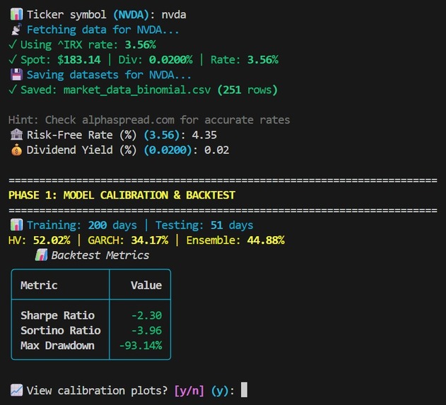 Q-tool : Options Pricing & Risk Analysis Engine – screenshot 1