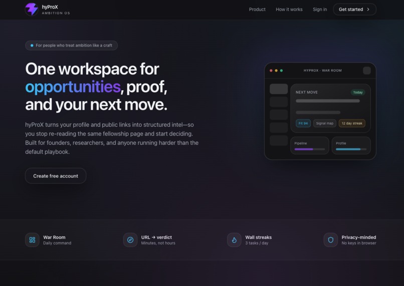 hyProX – screenshot 1