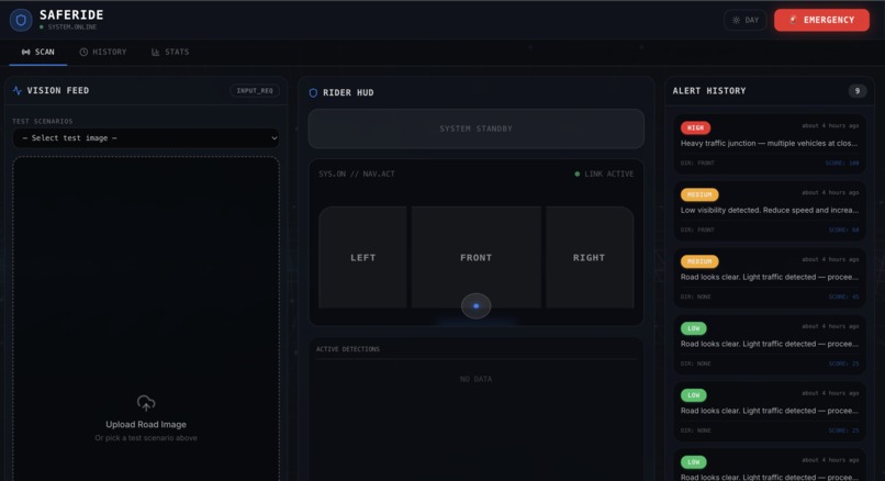 SafeRide – screenshot 1