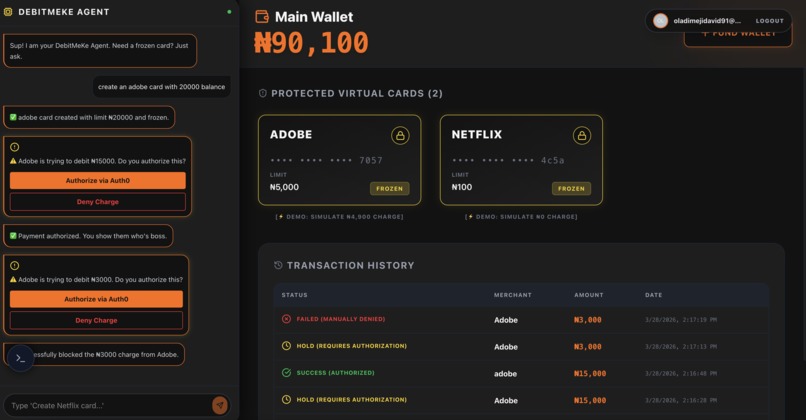 DebitMeKe? – screenshot 1