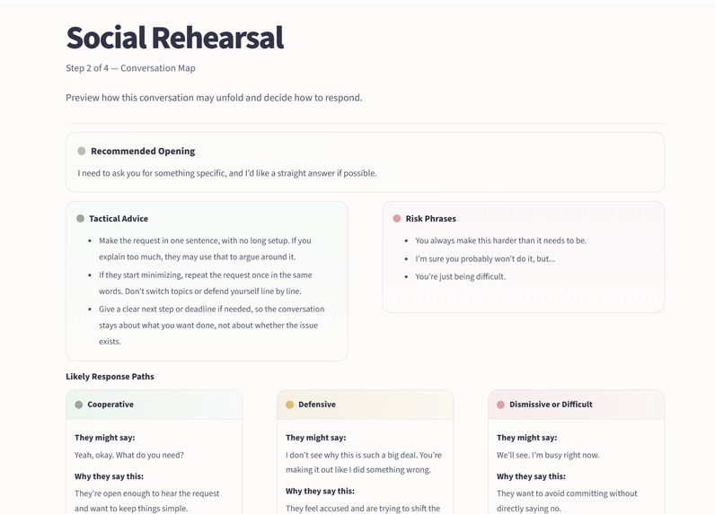 Social Rehearsal – screenshot 1