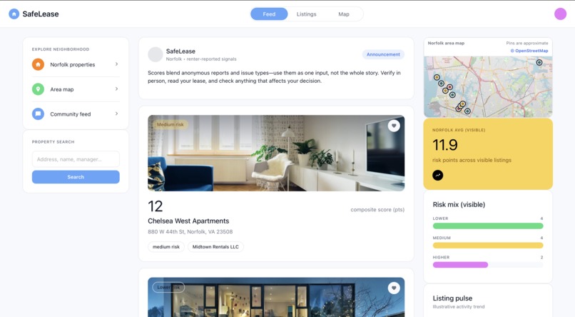 SafeLease – screenshot 1