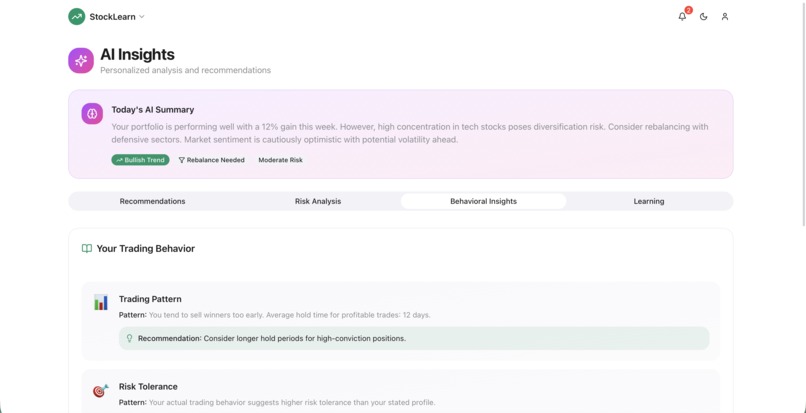 StockLearn – screenshot 3