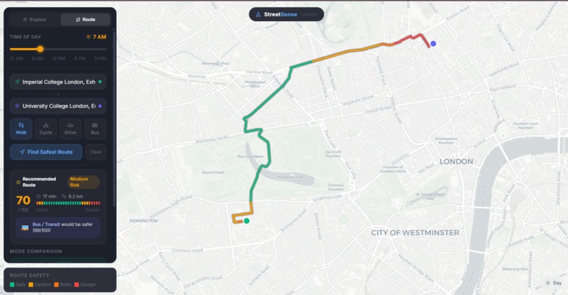 StreetSense – screenshot 3
