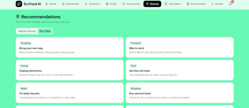 ECOTRACK  AI  – screenshot 4