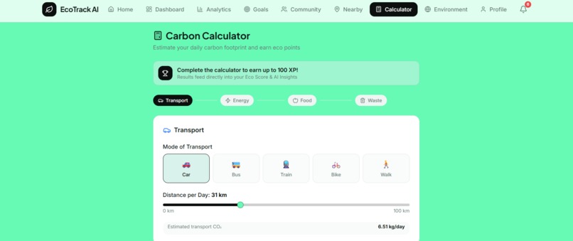 ECOTRACK  AI  – screenshot 5