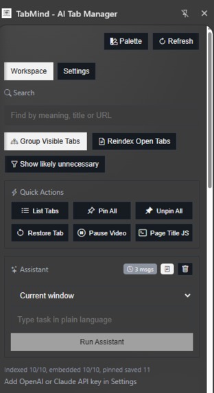 Ai Tab Manager – screenshot 1