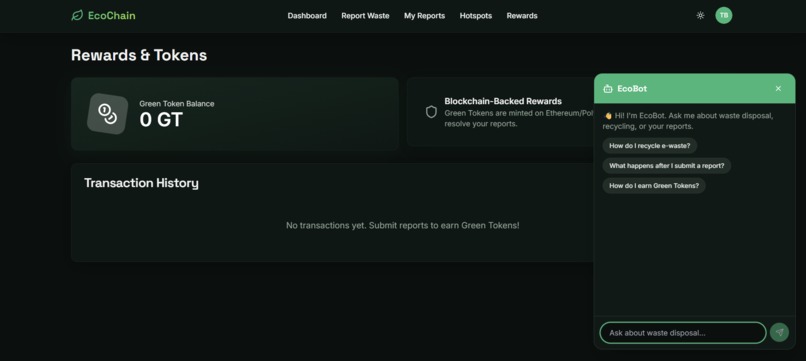 EcoChain – AI-Powered Urban Waste Intelligence – screenshot 8
