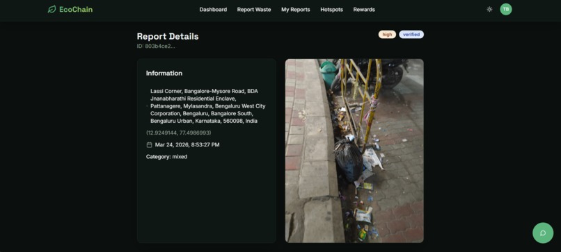 EcoChain – AI-Powered Urban Waste Intelligence – screenshot 5