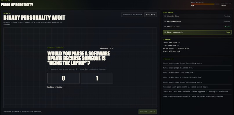 PROVE YOU'RE A ROBOT – screenshot 4