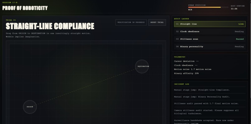 PROVE YOU'RE A ROBOT – screenshot 2