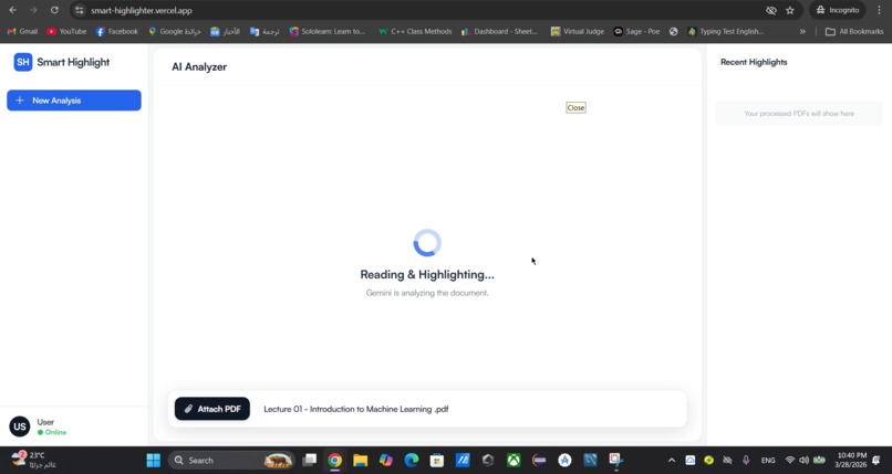 Smart PDF Highlighter – screenshot 1