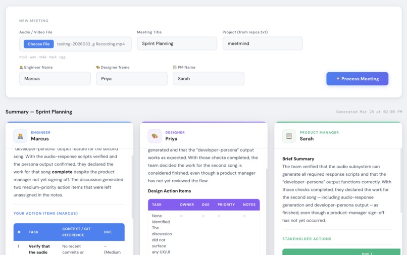 MeetMind – screenshot 1