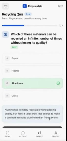 RecycleMate – AI-Powered Waste Sorting Assistant – screenshot 2