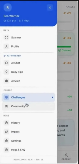 RecycleMate – AI-Powered Waste Sorting Assistant – screenshot 3