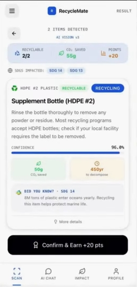 RecycleMate – AI-Powered Waste Sorting Assistant – screenshot 8