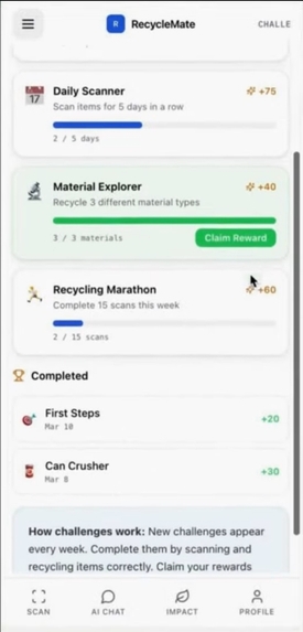 RecycleMate – AI-Powered Waste Sorting Assistant – screenshot 9