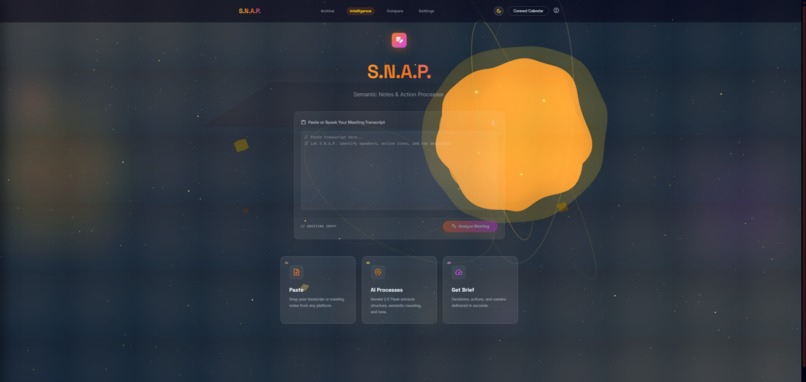 S.N.A.P. (Semantic Notes & Action Processor) – screenshot 2