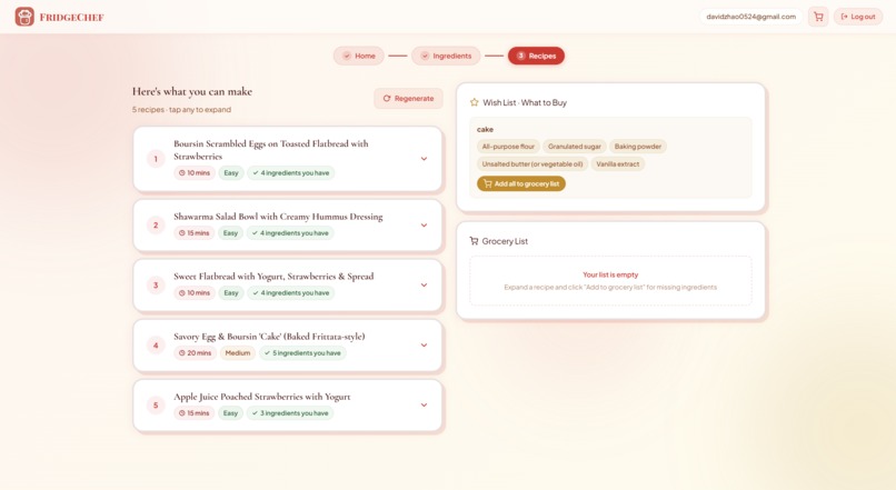 FridgeChef – screenshot 4