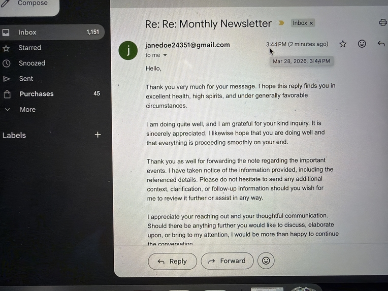 Overkill Email - Alya.ai – screenshot 2