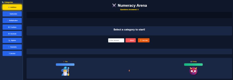 Numeracy Arena / Table 24 – screenshot 1