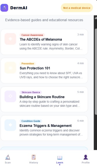 DermAI – screenshot 1