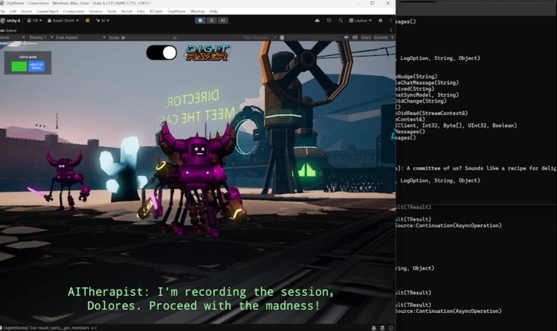 AgentRaver: Emergence in a Networked 3D World  – screenshot 1