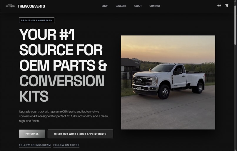 Thewconverts LLC Website – screenshot 1