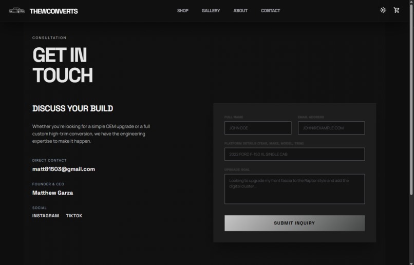 Thewconverts LLC Website – screenshot 4