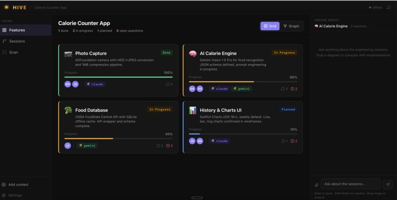 Hive — Multiplayer AI coding for engineering and Product – screenshot 4