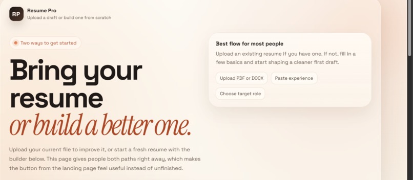 Resume Pro – screenshot 1
