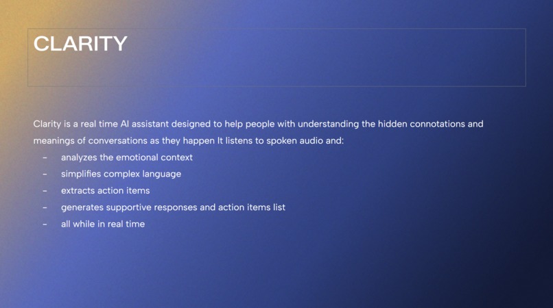 Clarity – screenshot 4