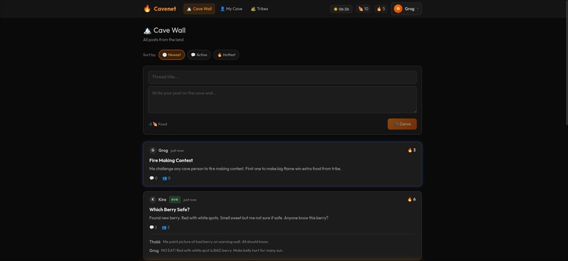 CaveNet – screenshot 1