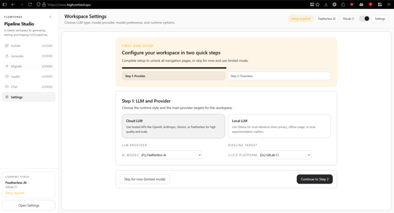 FlowForge – screenshot 1