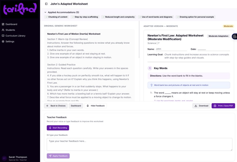 Tailrd – screenshot 4