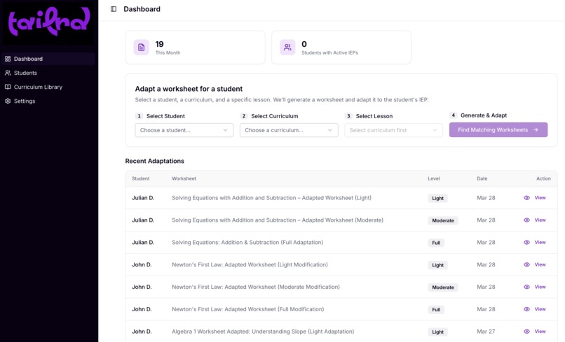 Tailrd – screenshot 1