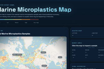 Marine Microplastics Map