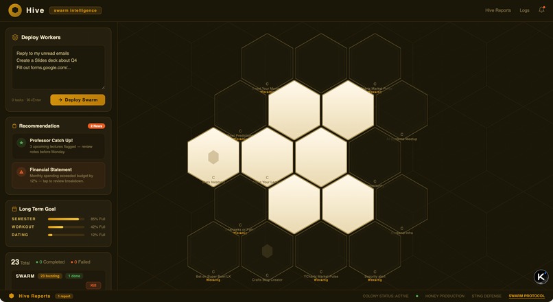 HIVEMIND - Swarm Intelligence for Your Browser – screenshot 1