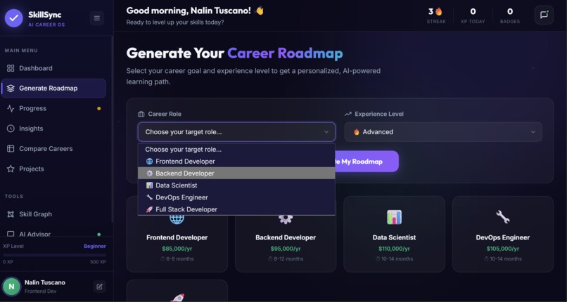 SkillSync AI – Career Intelligence Platform – screenshot 1