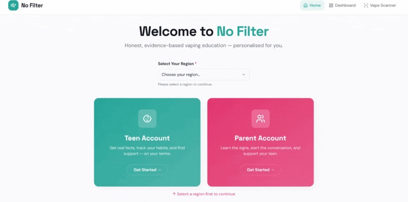 No Filter – screenshot 1