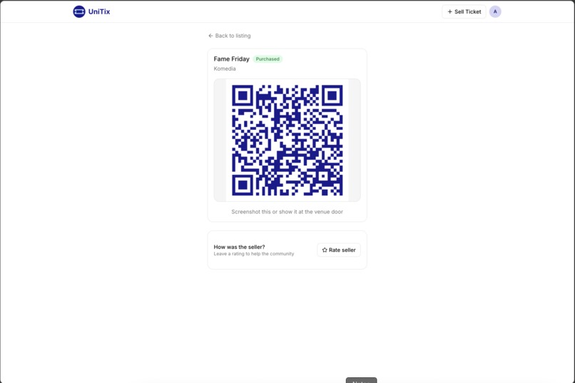 UniTix – screenshot 4